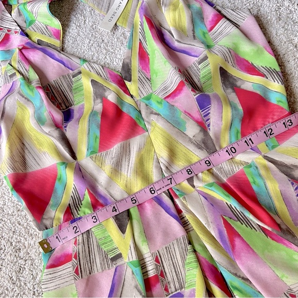⭐️BOGO FREE⭐️ MUSTARD SEED Colorful Open-back  Geometric Print Romper NWT - Picture 11 of 14
